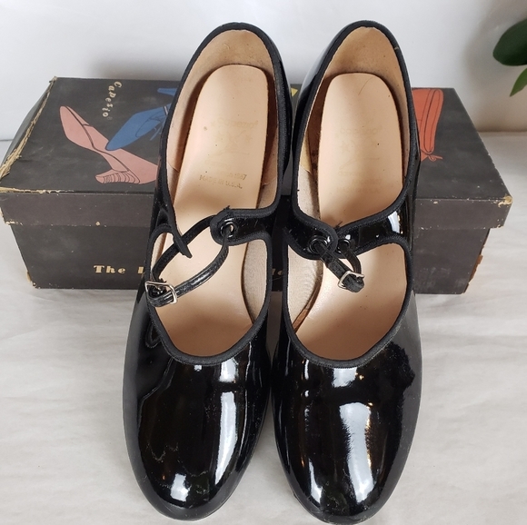 Capezio Shoes Vintage Capezio Tap Shoes Black 8n Guc Poshmark